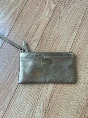 kate spade Metallic Gold Wristlet Clutch